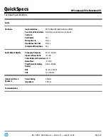 Preview for 20 page of HP 6735s - Compaq Business Notebook Quickspecs