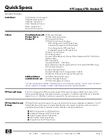 Preview for 6 page of HP 6735s - Compaq Business Notebook Specifications