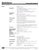 Preview for 25 page of HP 6735s - Compaq Business Notebook Specifications