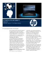 HP 6830s - Compaq Business Notebook Specifications preview