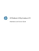 HP 6930p - EliteBook - Core 2 Duo 2.8 GHz Maintenance And Service Manual preview