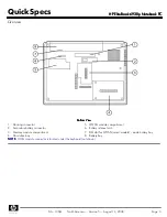 Предварительный просмотр 3 страницы HP 6930p - EliteBook - Core 2 Duo 2.8 GHz Specifications