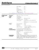 Предварительный просмотр 29 страницы HP 6930p - EliteBook - Core 2 Duo 2.8 GHz Specifications