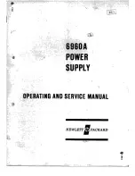 Предварительный просмотр 2 страницы HP 6960A Operating And Service Manual