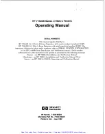 Preview for 3 page of HP 71600-90004 Operating Manual