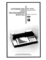 Preview for 3 page of HP 7470A Interfacing And Programming Manual