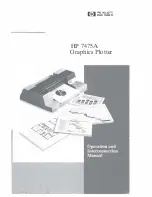Preview for 1 page of HP 7475a Operation And Interconnection Manual