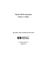 Preview for 1 page of HP 748 Series Owner'S Manual