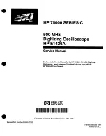 Preview for 4 page of HP 75000 SERIES C Service Manual