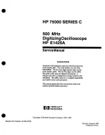 Preview for 5 page of HP 75000 SERIES C Service Manual