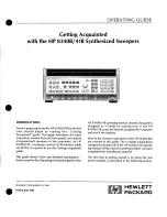 Preview for 3 page of HP 8340b Operating Manual