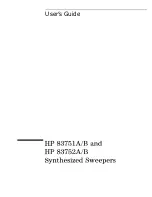 HP 83751A User Manual preview