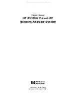 HP 85108A System Manual предпросмотр