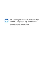 HP 8510p - Compaq Business Notebook Maintenance And Service Manual preview