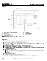 Предварительный просмотр 3 страницы HP 8530p - EliteBook - Core 2 Duo 2.4 GHz Quickspecs