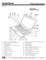 HP 8530p - EliteBook - Core 2 Duo 2.4 GHz Specifications preview