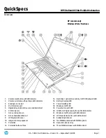 HP 8530w - EliteBook Mobile Workstation Quickspecs предпросмотр