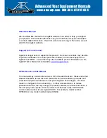 Preview for 1 page of HP 85422E User Manual