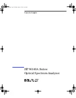 HP 86140A Series User Manual предпросмотр