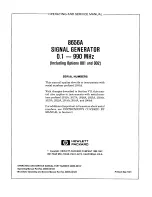 Preview for 3 page of HP 8656A Operating And Service Manual