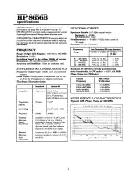 Preview for 4 page of HP 8656B Technical Data Manual