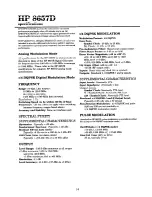 Preview for 14 page of HP 8656B Technical Data Manual