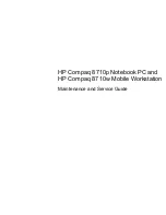 HP 8710w - HP Mobile Workstation Maintenance And Service Manual preview