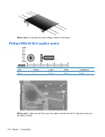 Предварительный просмотр 134 страницы HP 8730w - EliteBook Mobile Workstation Maintenance And Service Manual