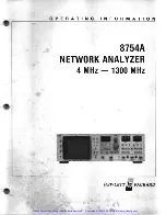 Preview for 3 page of HP 8754A Operating Information Manual