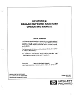 Preview for 2 page of HP 8757C Operating Manual