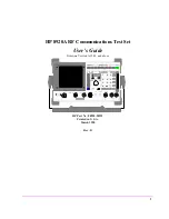 HP 8920A User Manual preview