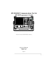 Предварительный просмотр 1 страницы HP 8920B Programmer'S Manual