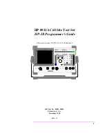 Предварительный просмотр 1 страницы HP 8921A Programmer'S Manual