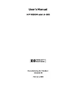 Preview for 1 page of HP 9000 A-180 User Manual