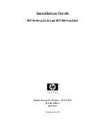 HP 9000 rp3410 Installation Manual preview