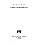 HP 9000 rp3410 User'S & Service Manual preview