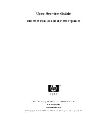 Preview for 1 page of HP 9000 rp4410 User'S & Service Manual