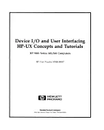 Preview for 1 page of HP 9000 Series 300 Tutorials Manual