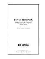 Предварительный просмотр 1 страницы HP 9000 Series 319C+ Service Handbook