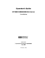 HP 9000 V2500 SCA Operator'S Manual preview