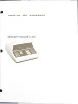 Preview for 3 page of HP 9100A Operating & Programming Manual