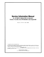 Предварительный просмотр 3 страницы HP 98568A Service Information Manual