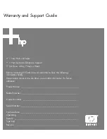 HP A000 series Support Manual preview