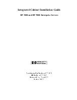 Preview for 1 page of HP A4900A Installation Manual