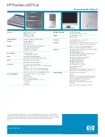 Preview for 2 page of HP A524x - Pavilion - 512 MB RAM Product Specifications