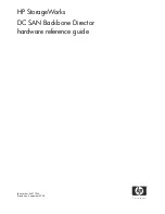 Предварительный просмотр 1 страницы HP A7990A - StorageWorks SAN Director 4/16 Blade Switch Hardware Reference Manual