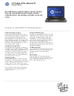 HP A7K07UT Brochure preview