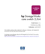 Предварительный просмотр 1 страницы HP AA-RS2WC-TE Installation Manual