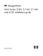 HP AA979A - StorageWorks SAN Switch 2/8V Installation Manual предпросмотр