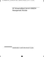 Предварительный просмотр 3 страницы HP AdvanceStack 208 Hardware Installation Manual